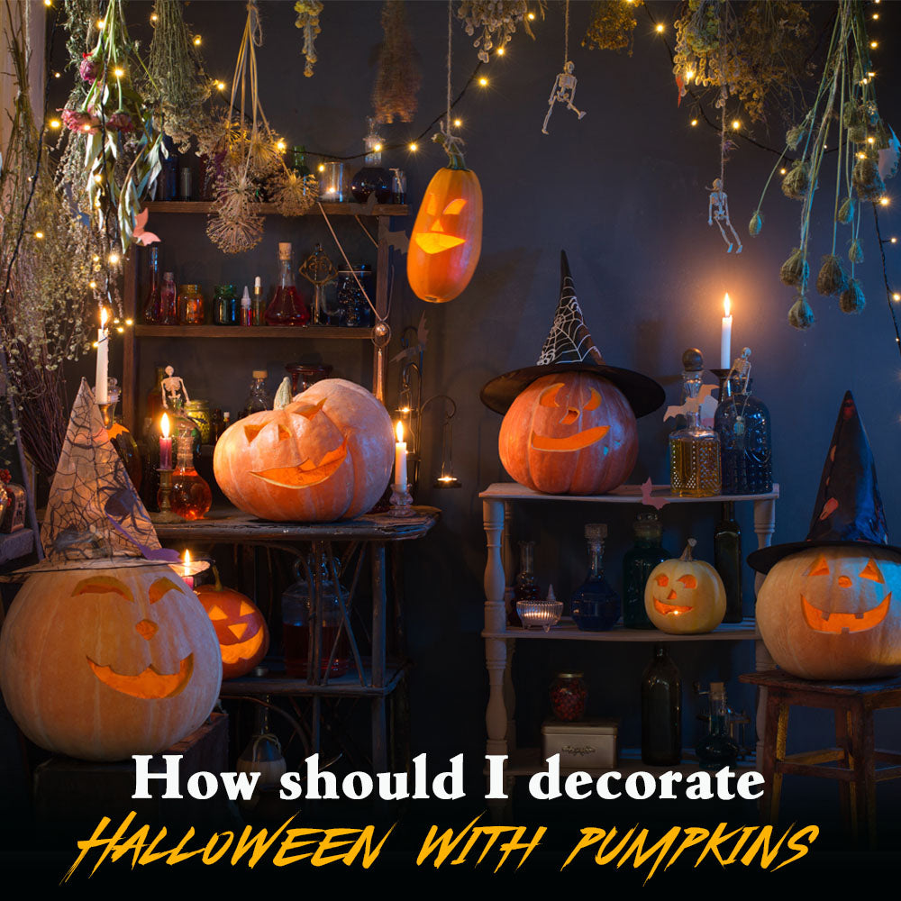 How should I decorate Halloween with pumpkins?