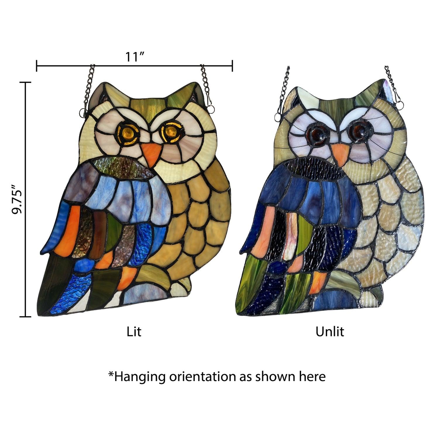 Stained Glass Owl Home Decoration - Detailed Owl Artistry _ Every girl love sparkles