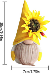 Adorable Sunflower Gnome Decor - Perfect for Fall Season - every girl love sparkles