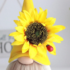 Adorable Sunflower Gnome Decor - Perfect for Fall Season - every girl love sparkles