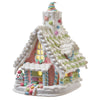 Whimsical 3D Gingerbread House with Outdoor Light Glow Pastel Colors for Christmas Decorations - Every Girl Loves Sparkles