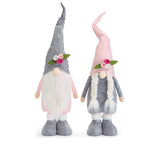 Pink & Grey gnome Christmas decorations - Every girl loves sparkles