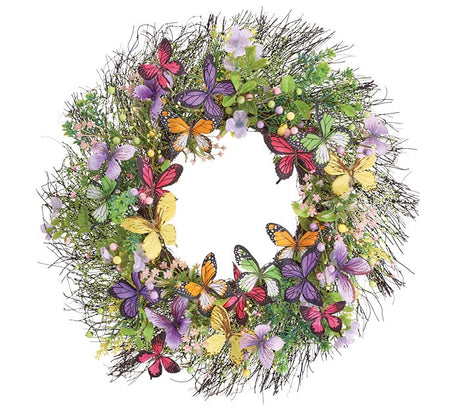 Spring Twig wreath decorations - Every Girl Loves Sparkles