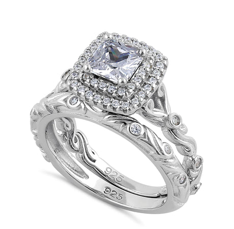 Vintage Diamond Sterling Silver Engagement Rings For Women - every girls loves sparkles