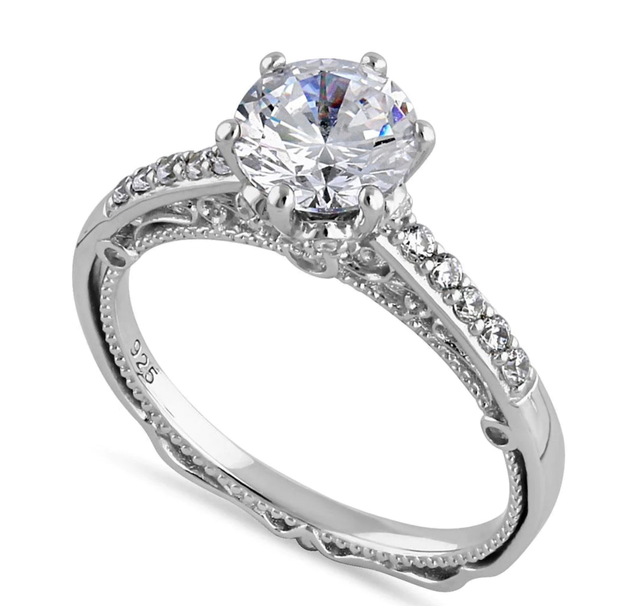 Unique Vintage Diamond Engagement Rings  - every girls loves sparkles