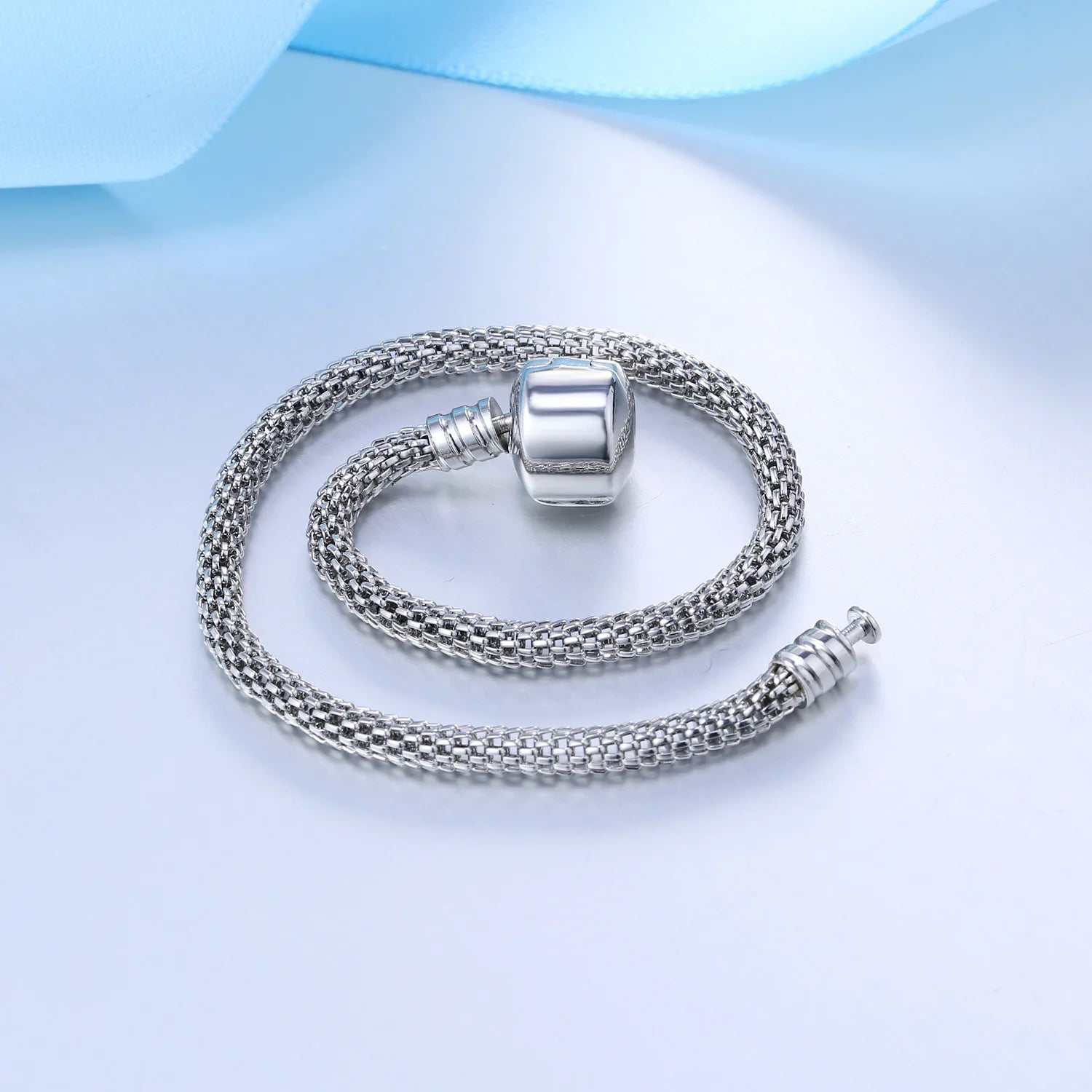 New European High Quality Original Snake Chain Classic Pandora Bracelet Bangle Trendy Jewelry for Women Girls DIY Jewelry Gift