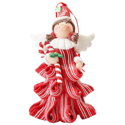 Original Clay Angel Ornaments Christmas Decor for Tree and Outdoor Wall Decorations - Every Girl Loves Sparkles Home Decor