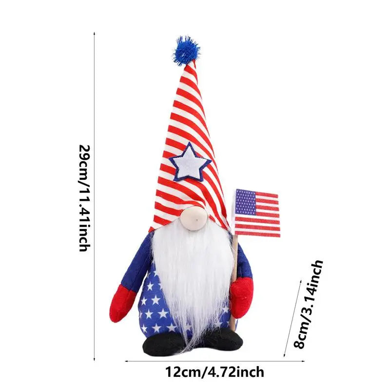 American Flag Independence Day Gnome-Every Girl Loves Sparkle  