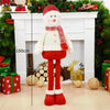 Big Size Christmas Dolls Retractable Santa Claus Snowman Elk Xmas Figurines Christmas Decoration Gift for Kid Xmas Tree Ornament