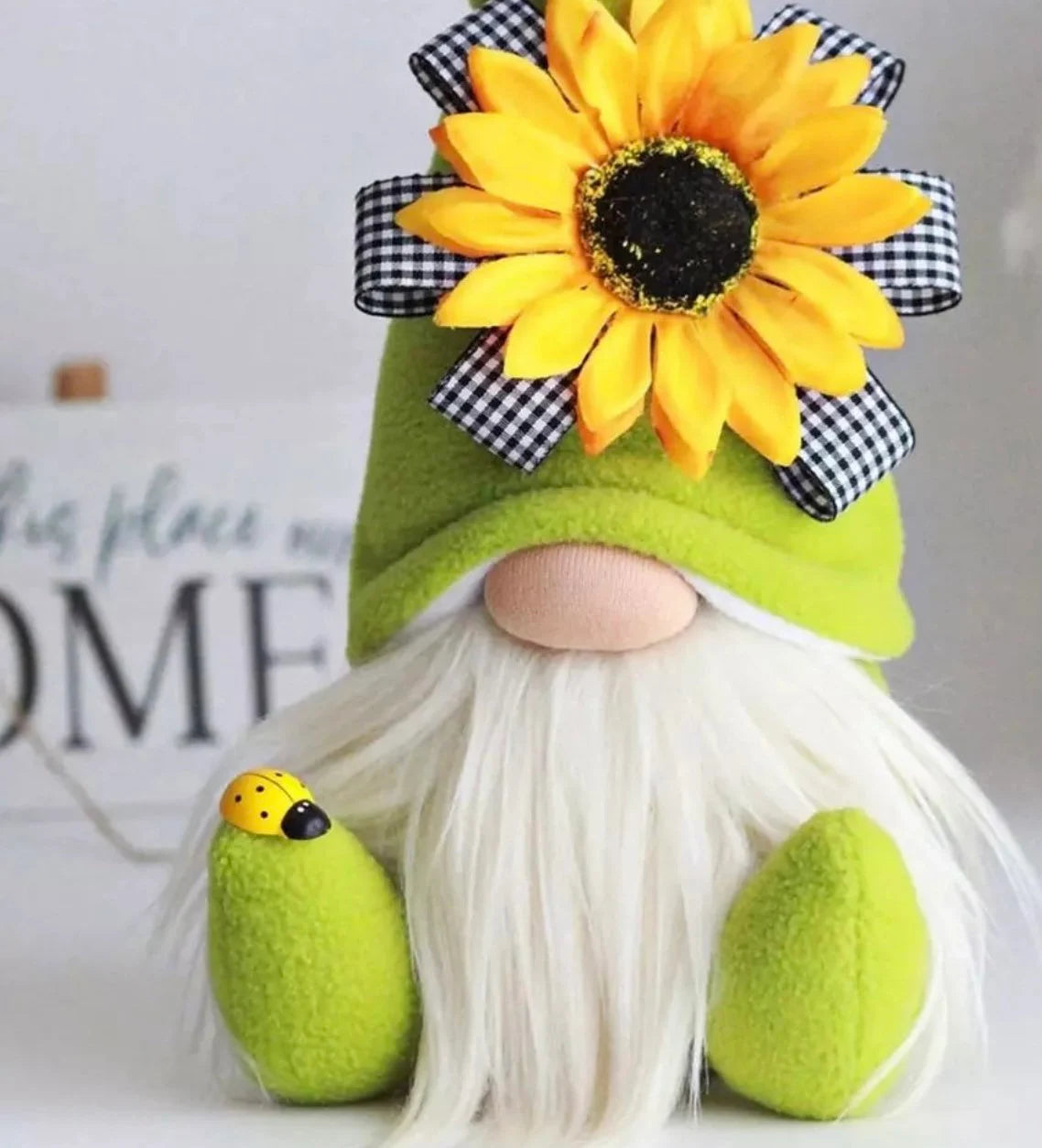 Sunflower Gnome Festive Decoration - Fall Gnomes with Sunflowers - every girl love sparkle