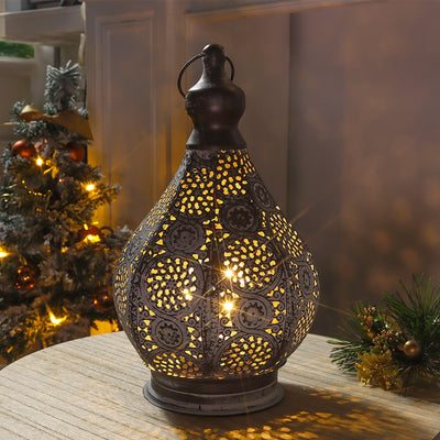 Stylish Powered Battery-operated Fixture Moroccan Table Lamp Design for Christmas Outdoor Lights - Every Girl Loves Sparkles