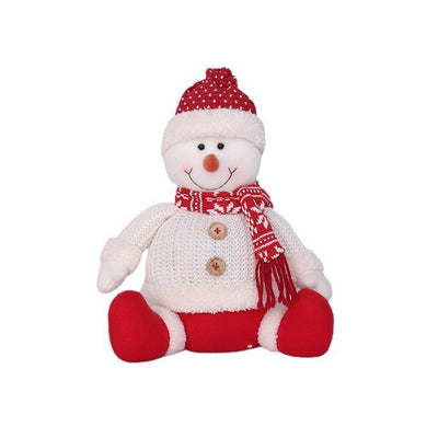 Homemade Ornaments of Plush Frosty Snowman Doll and Santa Claus Tree for Christmas Decorations and New Year - Every Girl Loves Sparkles Home Decor