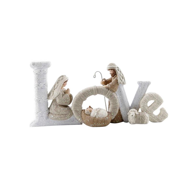 Outdoor Nativity Set Large White Ornament Adding a Personalized Touch to Christmas Decorations - Every Girl Loves Sparkles Home Decor